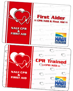 NAUI CPR&First Aid\FIRST AIDER & CPR TRAINED\