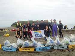沖ノ島海底清掃及び安全訓練を実施しました。