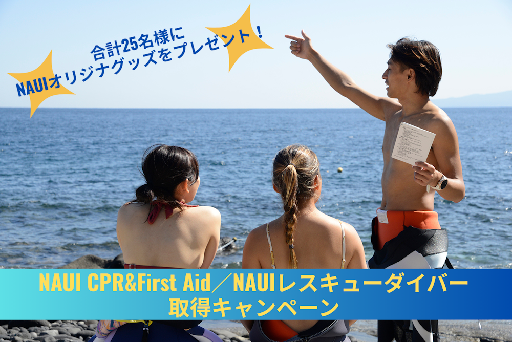 NAUI CPR&First Aid/NAUIレスキューダイバー取得キャンペーンのご案内